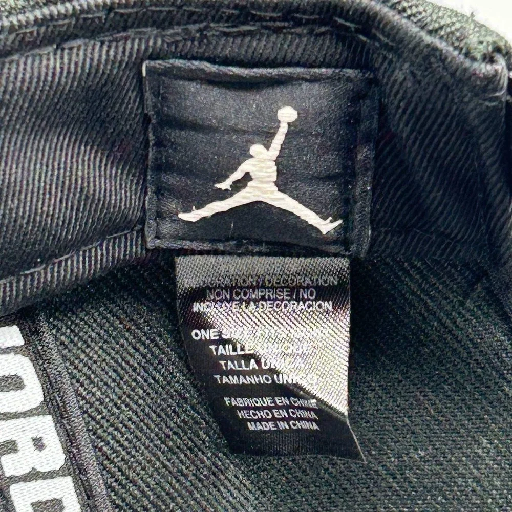 Air Jordan True Hat Men Black World Champ Jumpman Snap Back Cap New